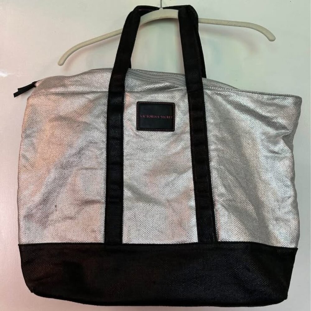 New Victoria’s Secret Metallic Weekender Tote Bag